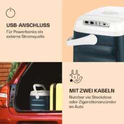 BeerBelly 21 Elektrische Kühlbox Kühl-& Warmhaltefunktion USB-Port ECO-Modus -Klarstein Verkaufsgeschäft 10035547 de 0003 logo