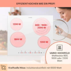 Virtuosa 4 Einbaukochfeld 4 Zonen 6500W Glaskeramik -Klarstein Verkaufsgeschäft 10035552 de 0003 usp