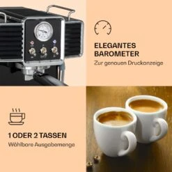 Gusto Classico Espressomaker 1350 Watt 20 Bar Druck 1,5 Liter 13 Gusto Classico Espressomaker 1350 Watt 20 Bar Druck 1,5 Liter -Klarstein Verkaufsgeschäft 10035564 de 0004 logo