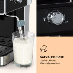 Gusto Classico Espressomaker 1350 Watt 20 Bar Druck 1,5 Liter 14 Gusto Classico Espressomaker 1350 Watt 20 Bar Druck 1,5 Liter -Klarstein Verkaufsgeschäft 10035564 de 0005 logo