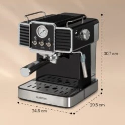 Gusto Classico Espressomaker 1350 Watt 20 Bar Druck 1,5 Liter 17 Gusto Classico Espressomaker 1350 Watt 20 Bar Druck 1,5 Liter -Klarstein Verkaufsgeschäft 10035564 yy 0008 logo