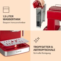 Gusto Classico Espressomaker 1350 Watt 20 Bar Druck 1,5 Liter 16 Gusto Classico Espressomaker 1350 Watt 20 Bar Druck 1,5 Liter -Klarstein Verkaufsgeschäft 10035565 de 0007 logo