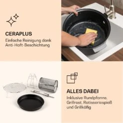 VitAir Smart Heißluftfritteuse App-Steuerung / 1400W / 7,75 Ltr / 20 Programme 16 VitAir Smart Heißluftfritteuse App-Steuerung / 1400W / 7,75 Ltr / 20 Programme -Klarstein Verkaufsgeschäft 10035592 de 0007 logo