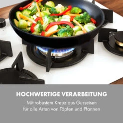 Goldflame 5 Gaskochfeld 5-flammig Messing-Brenner Glaskeramik -Klarstein Verkaufsgeschäft 10035615 de 0007 logo