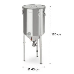 Gärkeller Pro XL Fermentierkessel 60 Liter Ablassventil 304-Edelstahl -Klarstein Verkaufsgeschäft 10035622 yy 0010 logo Klarstein Conical Fermenter 60L
