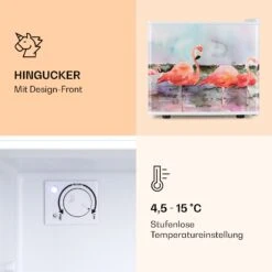 Pretty Cool Make-Up-Kühlschrank Flamingo 17 Liter 50 Watt 1 Boden -Klarstein Verkaufsgeschäft 10035626 de 0005 logo