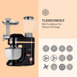 Lucia Elegance Küchenmaschine Mixer Fleischwolf 2000W BPA-frei 14 Lucia Elegance Küchenmaschine Mixer Fleischwolf 2000W BPA-frei -Klarstein Verkaufsgeschäft 10035639 de 0005 logo