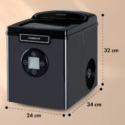 Icemeister 2G Eiswürfelmaschine 12kg/24h LC-Display Edelstahl -Klarstein Verkaufsgeschäft 10035712 yy 0011 dimensions