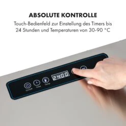 Captain Jerky 110 Dörrautomat 1000W 30-90 °C 24h-Timer Edelstahl -Klarstein Verkaufsgeschäft 10035735 de 0003 logo