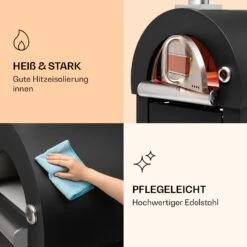 Diavolo Napoletana Pizzaofen Holzofen Rostfreier Edelstahl -Klarstein Verkaufsgeschäft 10035759 de 0004 logo