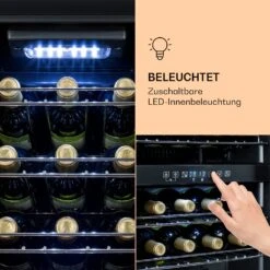 Shiraz 29 Duo Weinkühlschrank 2 Zonen 80L/29 Flaschen 5-22°C Touch -Klarstein Verkaufsgeschäft 10035846 de 0005 logo