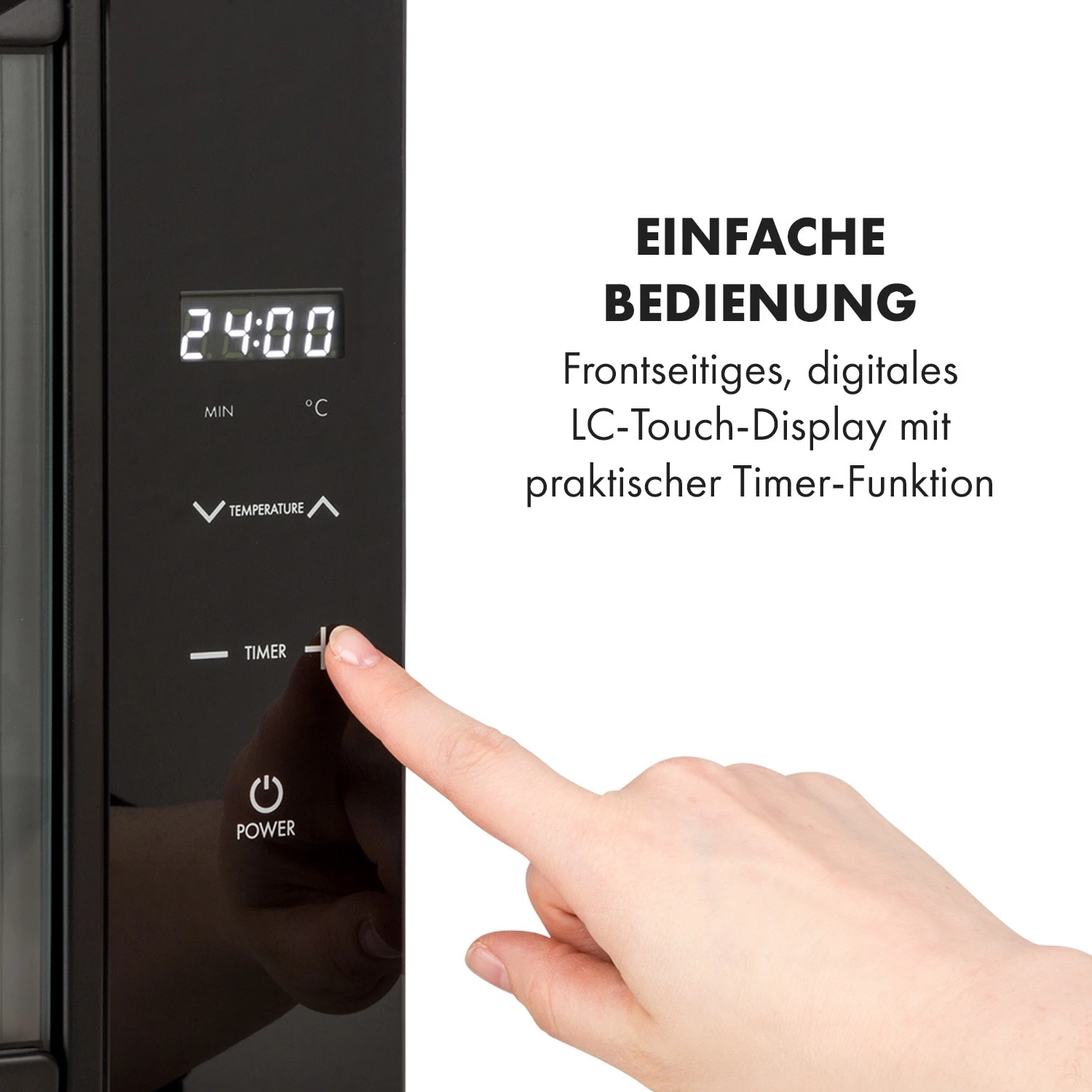 Mega Jerky Dörrautomat 650W 50-80°C LC-Touch-Display Timer 5 Mega Jerky Dörrautomat 650W 50-80°C LC-Touch-Display Timer – Bild 3