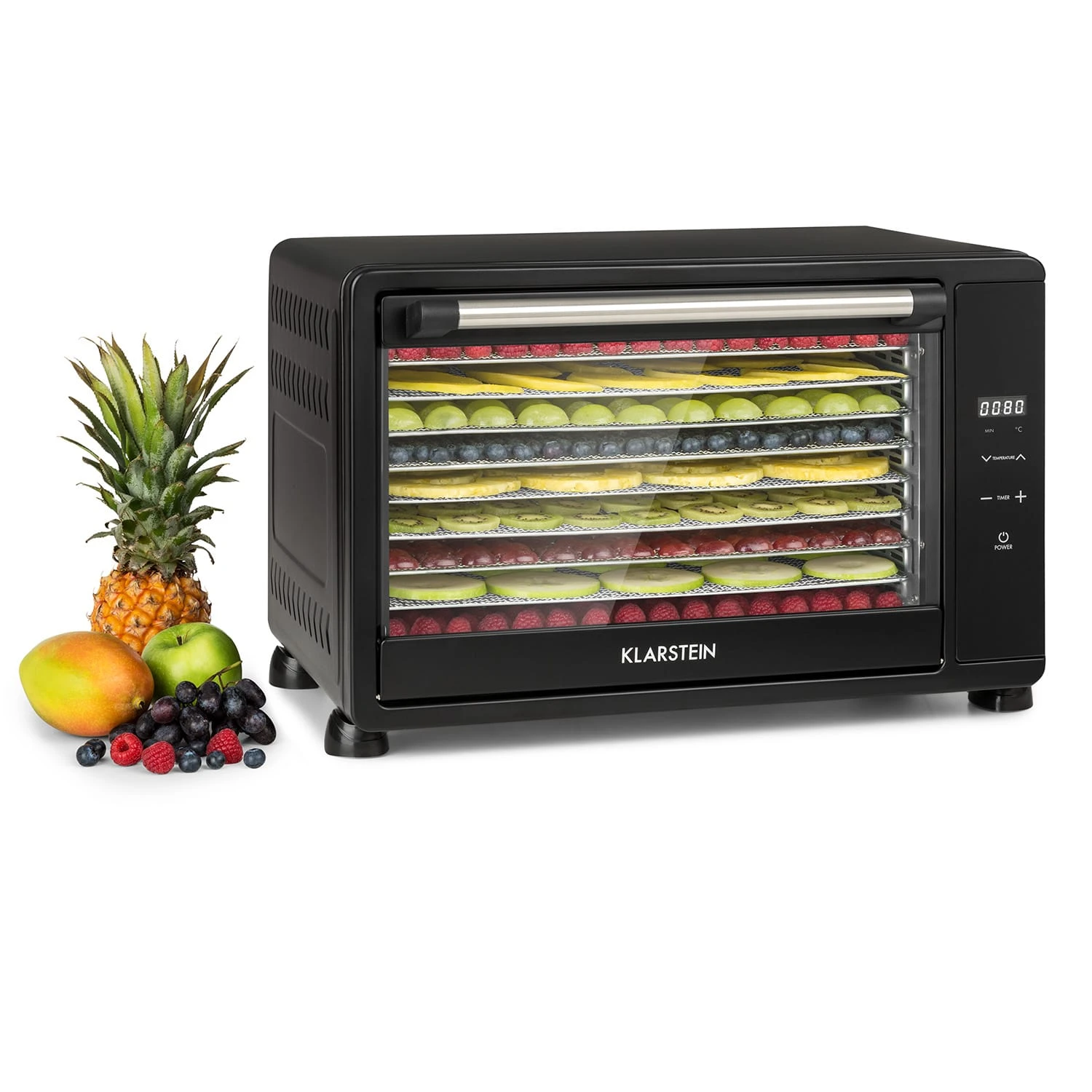 Mega Jerky Dörrautomat 650W 50-80°C LC-Touch-Display Timer 3 Mega Jerky Dörrautomat 650W 50-80°C LC-Touch-Display Timer