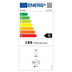 Bellevin 6 Uno Weinkühlschrank 17 Liter 11-18 °C SingleZone LED -Klarstein Verkaufsgeschäft 10035858 energy label