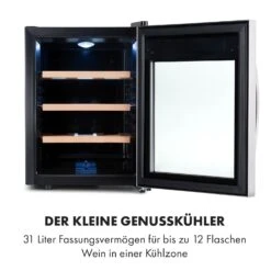 Reserva 12 Uno Weinkühlschrank 12 Flaschen 31 Liter Edelstahl 13 Reserva 12 Uno Weinkühlschrank 12 Flaschen 31 Liter Edelstahl -Klarstein Verkaufsgeschäft 10035859 de 0003 logo