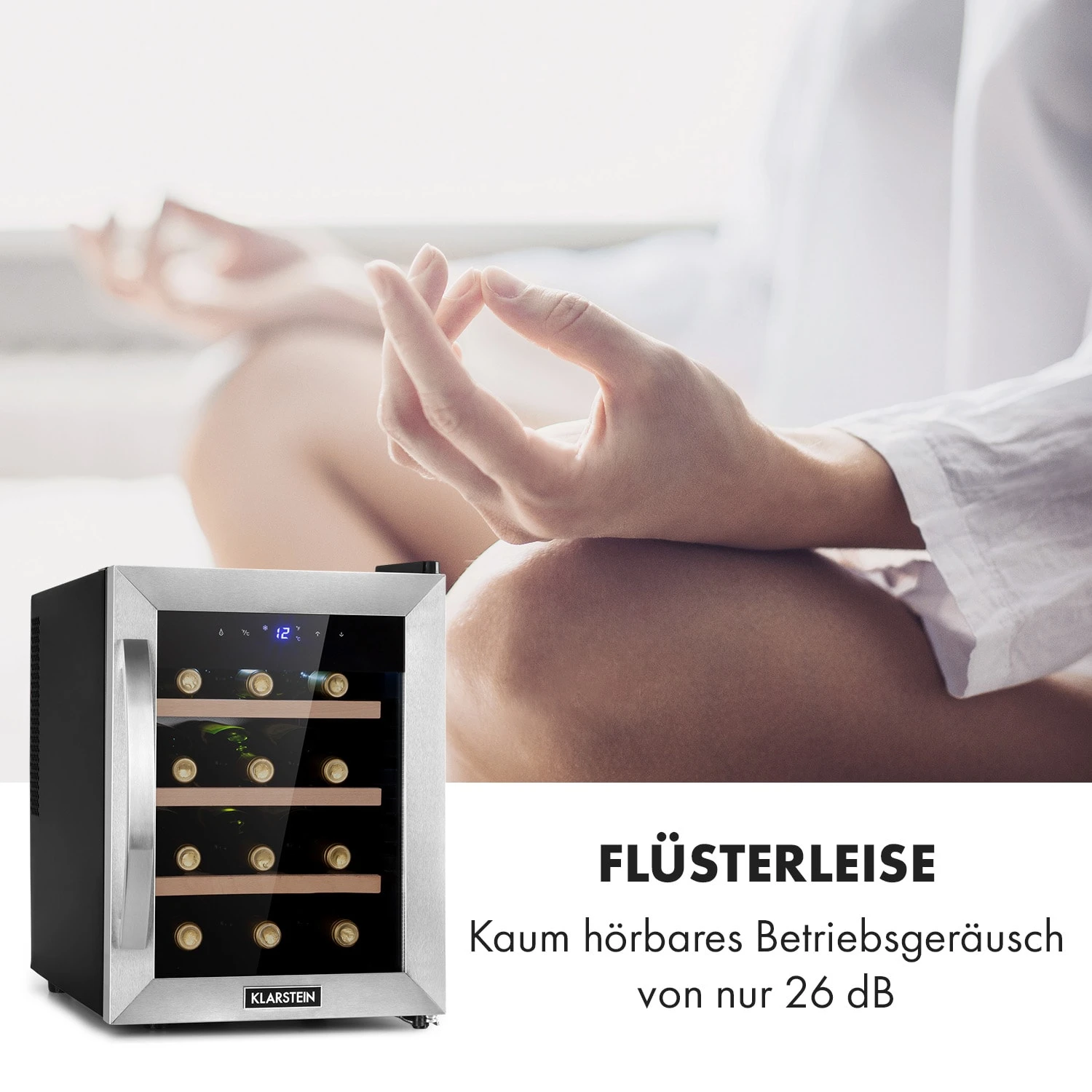 Reserva 12 Uno Weinkühlschrank 12 Flaschen 31 Liter Edelstahl 7 Reserva 12 Uno Weinkühlschrank 12 Flaschen 31 Liter Edelstahl – Bild 5