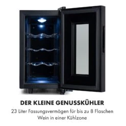 Bellevin 8 Uno Weinkühlschrank 23 Liter 11-18 °C LED Touch SingleZone -Klarstein Verkaufsgeschäft 10035862 de 0003 logo