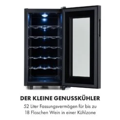 Bellevin 18 Uno Weinkühlschrank 50 Liter 11-18 °C LED Touch SingleZone 13 Bellevin 18 Uno Weinkühlschrank 50 Liter 11-18 °C LED Touch SingleZone -Klarstein Verkaufsgeschäft 10035863 de 0003 logo