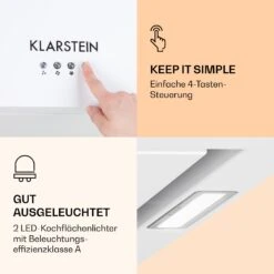 Kronleuchter Inselabzugshaube 596m³/h LED-Panel EEK A 12 Kronleuchter Inselabzugshaube 596m³/h LED-Panel EEK A -Klarstein Verkaufsgeschäft 10035975 de 0003 logo