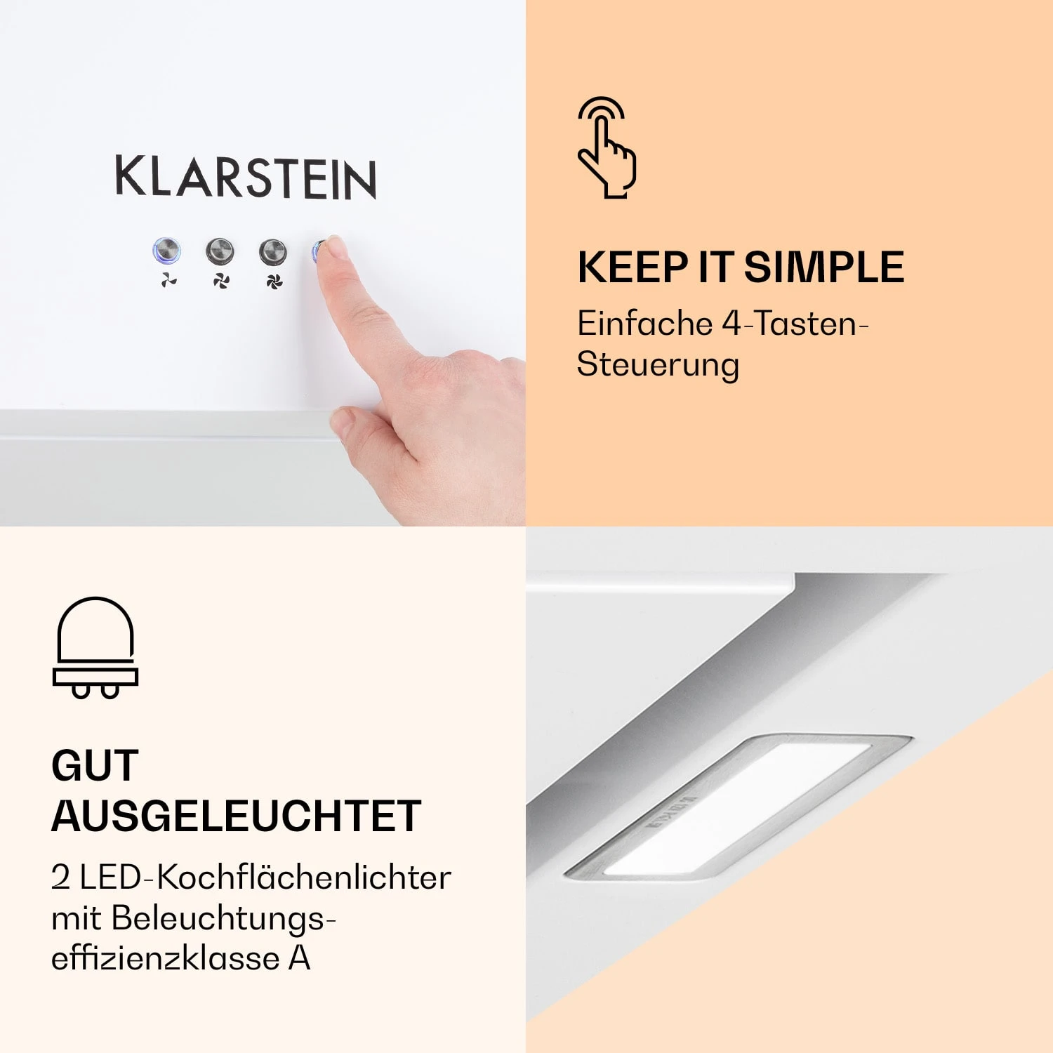 Kronleuchter Inselabzugshaube 596m³/h LED-Panel EEK A 5 Kronleuchter Inselabzugshaube 596m³/h LED-Panel EEK A – Bild 3