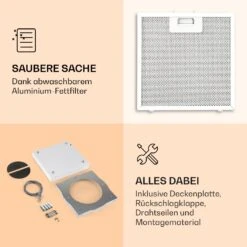 Kronleuchter Inselabzugshaube 596m³/h LED-Panel EEK A 13 Kronleuchter Inselabzugshaube 596m³/h LED-Panel EEK A -Klarstein Verkaufsgeschäft 10035975 de 0004 logo