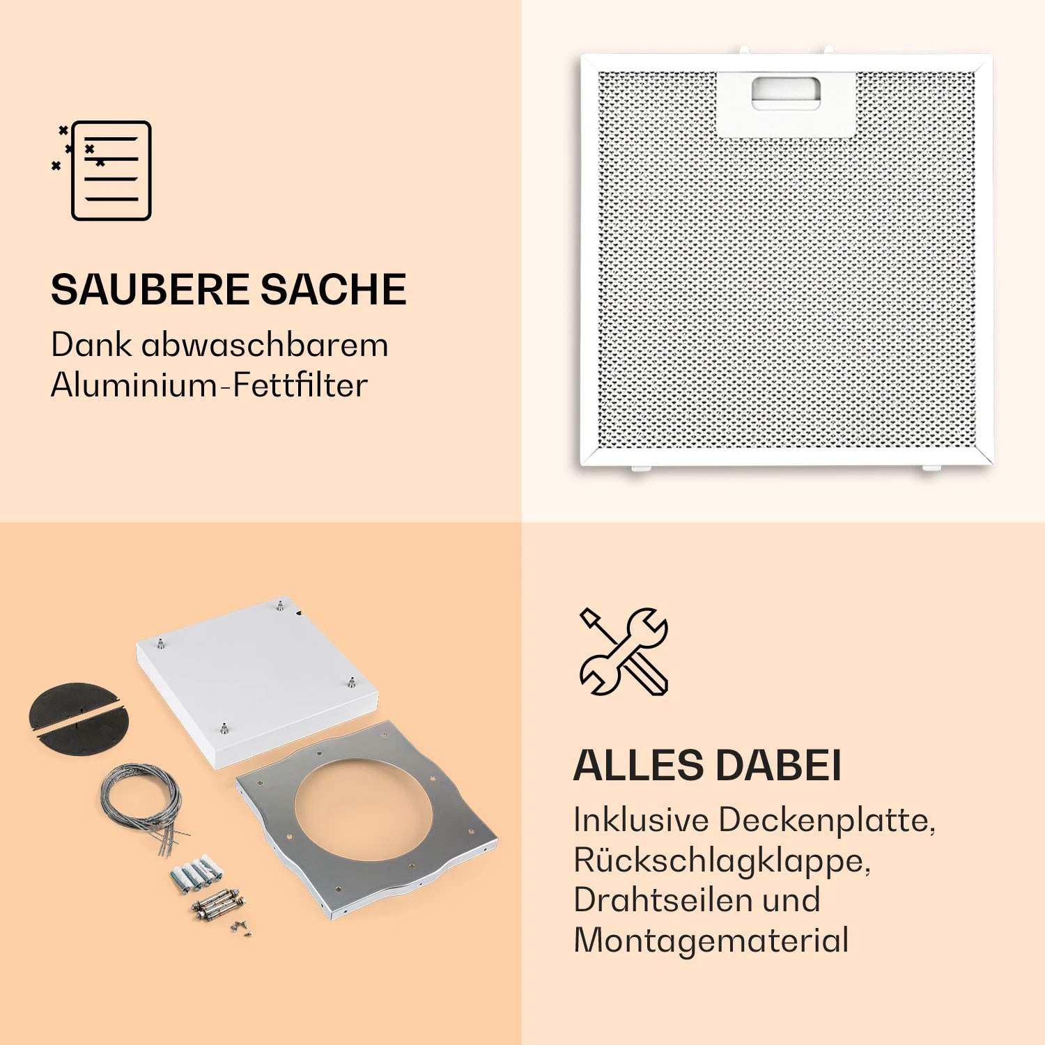 Kronleuchter Inselabzugshaube 596m³/h LED-Panel EEK A 6 Kronleuchter Inselabzugshaube 596m³/h LED-Panel EEK A – Bild 4