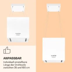 Kronleuchter Inselabzugshaube 596m³/h LED-Panel EEK A 14 Kronleuchter Inselabzugshaube 596m³/h LED-Panel EEK A -Klarstein Verkaufsgeschäft 10035975 de 0005 logo