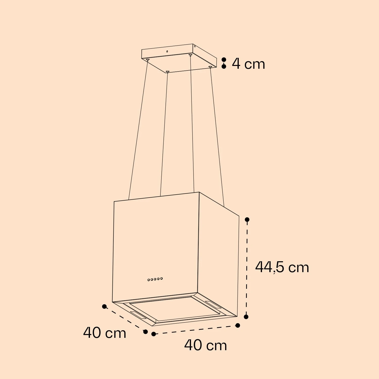 Kronleuchter Inselabzugshaube 596m³/h LED-Panel EEK A 9 Kronleuchter Inselabzugshaube 596m³/h LED-Panel EEK A – Bild 7