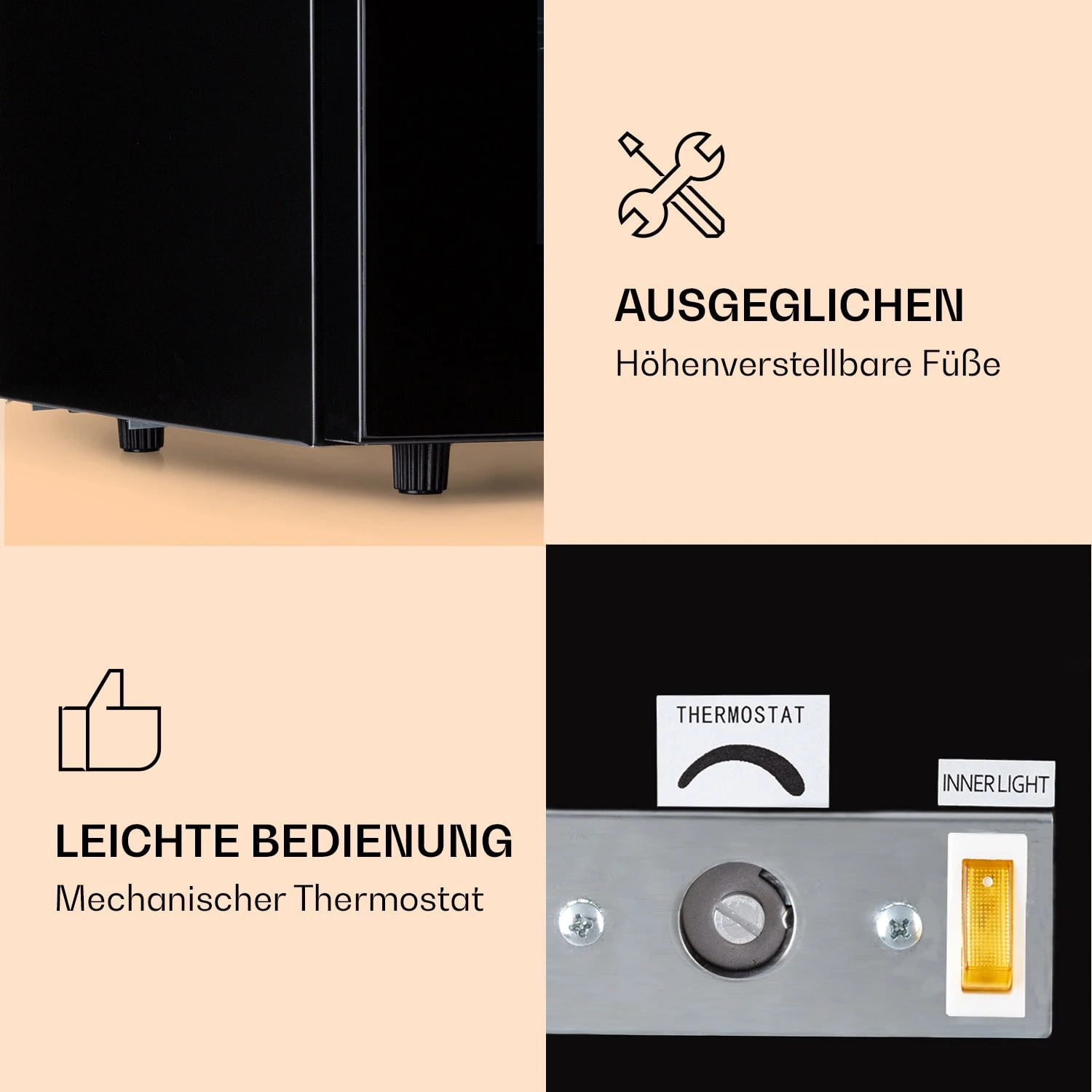 IceAge 88 Gefrierschrank 88 Liter EEK E 3 Etagen Thermostat Glasfront 7 IceAge 88 Gefrierschrank 88 Liter EEK E 3 Etagen Thermostat Glasfront – Bild 5