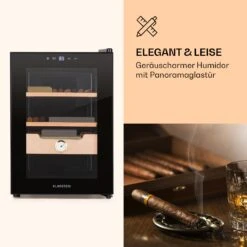 Klarstein El Presidente 37 Zigarren-Humidor 37L 2 Einschübe 1 Fach Zedernholz 12 Klarstein El Presidente 37 Zigarren-Humidor 37L 2 Einschübe 1 Fach Zedernholz -Klarstein Verkaufsgeschäft 10036101 de 0003 logo