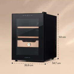 Klarstein El Presidente 37 Zigarren-Humidor 37L 2 Einschübe 1 Fach Zedernholz 16 Klarstein El Presidente 37 Zigarren-Humidor 37L 2 Einschübe 1 Fach Zedernholz -Klarstein Verkaufsgeschäft 10036101 yy 0007 logo