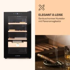 Klarstein El Presidente 48 Zigarren-Humidor 48L 3 Einschübe 1 Fach Zedernholz -Klarstein Verkaufsgeschäft 10036103 de 0003 logo