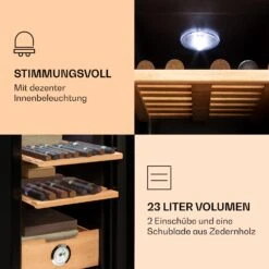 El Presidente 23 Humidor 45 W Touch Buchenholz 23L LED 15 El Presidente 23 Humidor 45 W Touch Buchenholz 23L LED -Klarstein Verkaufsgeschäft 10036106 de 0006 logo