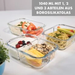 Hopewell Frischhaltedosen 3er Set 1040ml Borosilikatglas Deckel Tasche -Klarstein Verkaufsgeschäft 10036364 de 0004 logo