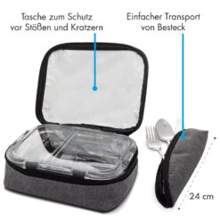 Hopewell Frischhaltedosen 3er Set 1040ml Borosilikatglas Deckel Tasche -Klarstein Verkaufsgeschäft 10036364 de 0006 logo