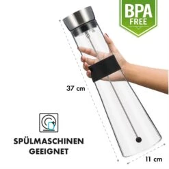 Sile Karaffe 1,6 Liter Borosilikatglas Fruchtspieß Mit Stopper -Klarstein Verkaufsgeschäft 10036369 de 0007 logo