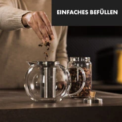 Sencha Teekanne 1,8 L Edelstahl-Siebeinsatz Borosilikatglas Deckel -Klarstein Verkaufsgeschäft 10036375 de 0003 logo