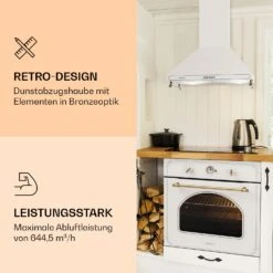 Victoria Dunstabzugshaube 60cm Retro-Design 644,5m³/h 2 LED-Lampen -Klarstein Verkaufsgeschäft 10036449 de 0003 logo