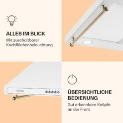 Victoria Dunstabzugshaube 60cm Retro-Design 644,5m³/h 2 LED-Lampen -Klarstein Verkaufsgeschäft 10036449 de 0004 logo