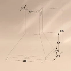 Victoria Dunstabzugshaube 60cm Retro-Design 644,5m³/h 2 LED-Lampen -Klarstein Verkaufsgeschäft 10036449 de 0006 logo