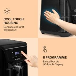 AeroVital Deluxe Heißluftfritteuse 1700W 5,4 Liter Edelstahl 12 AeroVital Deluxe Heißluftfritteuse 1700W 5,4 Liter Edelstahl -Klarstein Verkaufsgeschäft 10036476 de 0004 logo