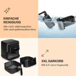 AeroVital Deluxe Heißluftfritteuse 1700W 5,4 Liter Edelstahl 14 AeroVital Deluxe Heißluftfritteuse 1700W 5,4 Liter Edelstahl -Klarstein Verkaufsgeschäft 10036476 de 0006 logo