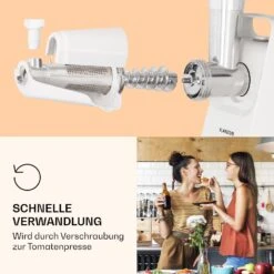 Mighty Mince Elektrischer Fleischwolf 500 - 1361 Watt 3 Lochscheiben 15 Mighty Mince Elektrischer Fleischwolf 500 - 1361 Watt 3 Lochscheiben -Klarstein Verkaufsgeschäft 10036478 de 0006 logo