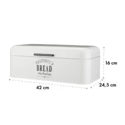 Delaware Brotkasten Metall 42x16x24,5 Cm Klappdeckel Lüftungslöcher 15 Delaware Brotkasten Metall 42x16x24,5 Cm Klappdeckel Lüftungslöcher -Klarstein Verkaufsgeschäft 10037442 yy 0007 logo