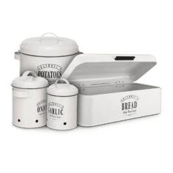 Georgia Vorratsbehälter 3er-Set Emaille-Stahlblech Vintage Rostfrei -Klarstein Verkaufsgeschäft 10037447 yy 0005 logo