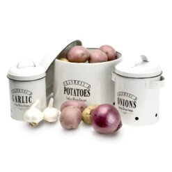 Georgia Vorratsbehälter 3er-Set Emaille-Stahlblech Vintage Rostfrei -Klarstein Verkaufsgeschäft 10037447 yy 0006 logo