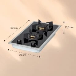 Goldflame Domino Prime Gaskochfeld 2-flammig Messing-Brenner Glaskeramik 15 Goldflame Domino Prime Gaskochfeld 2-flammig Messing-Brenner Glaskeramik -Klarstein Verkaufsgeschäft 10037806 yy 0007 logo