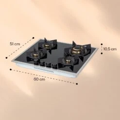 Goldflame Domino 4 Prime Gaskochfeld 4-flammig Messing-Brenner Glaskeramik 15 Goldflame Domino 4 Prime Gaskochfeld 4-flammig Messing-Brenner Glaskeramik -Klarstein Verkaufsgeschäft 10037807 yy 0007 logo