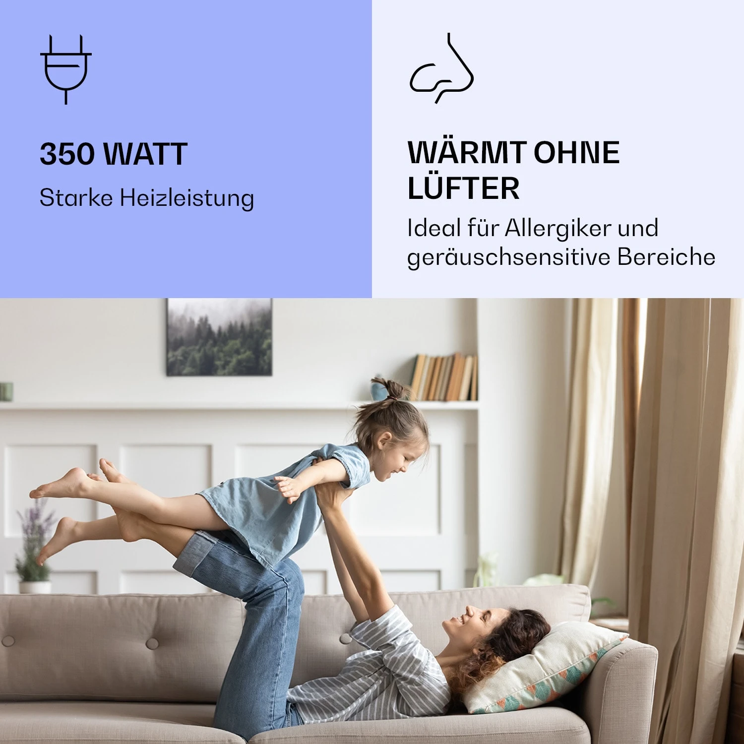 Wonderwall Air Art Smart Infrarotheizung Wald 60x60cm 350W 7 Wonderwall Air Art Smart Infrarotheizung Wald 60x60cm 350W – Bild 5