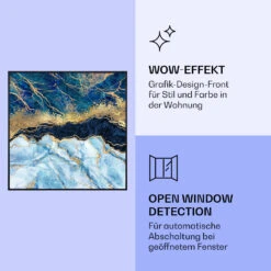 Wonderwall Air Art Smart Infrarotheizung Blauer Marmor 60x60cm 350W -Klarstein Verkaufsgeschäft 10037827 de 0006 logo